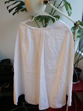 White Flowy Midi Skirt - Size S